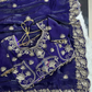 Satin With Embroidery Work Saree In Yuma