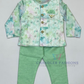 Elegant Green Color Silk Cotton Kurta With Pajama Pant And Dhoti Style Pant For Boys