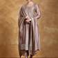 Alluring Light Purple Color Silk Blend With Embroidery Work Salwar Suits For Women