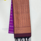 Charming Purple Color Soft Silk Saree With Zari Work on Pallu For Women