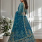 Sky Blue Color Zari Work Lehenga In Suncity