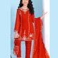 Wonderful Red Color Georgette With Embroidery And Sequins Work Palazzo Suits For Girls