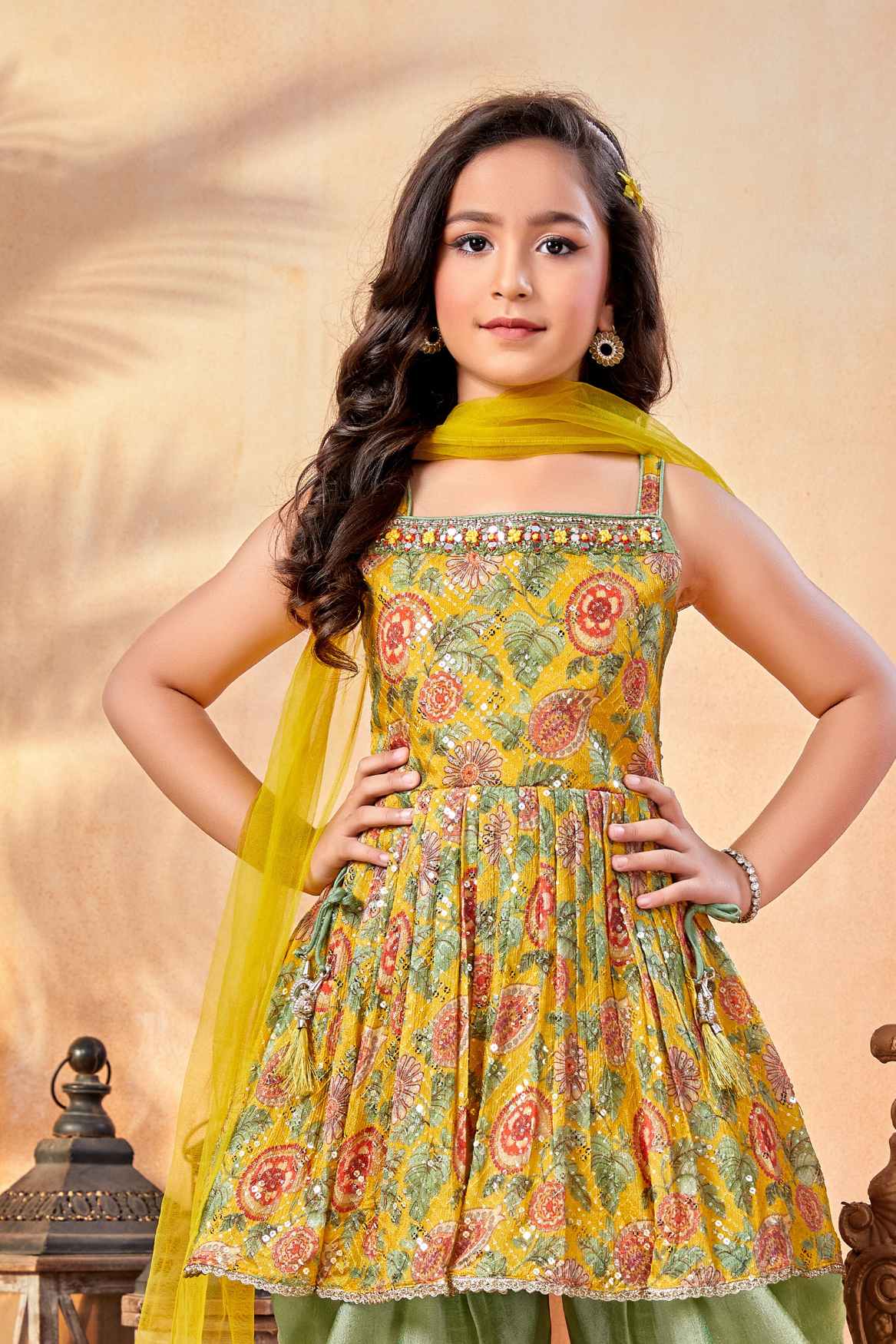 Yellow Colored Kurti And Dhoti Pants For Girls Near Me