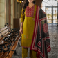 Wonderful Lime Green Color Cotton With Printed Work Salwar Suits With Dupatta