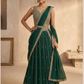 Amazing Green Color Embroidery And Sequins Work Lehenga Choli For Women