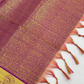 Attractive Pink Color Silk With Golden Zari Work Shawl (Ponnadai) In Suncity