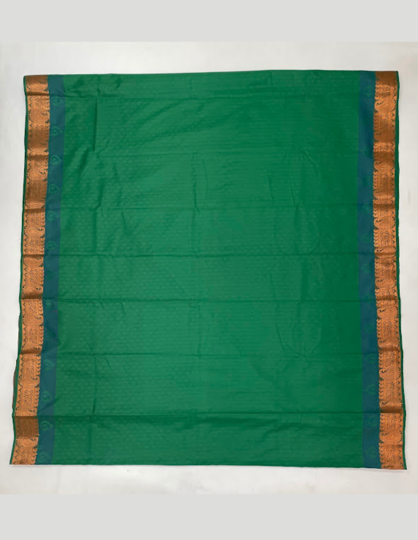 Green Color Pure Kanchi Silk Zari Border Work Saree In Suncity