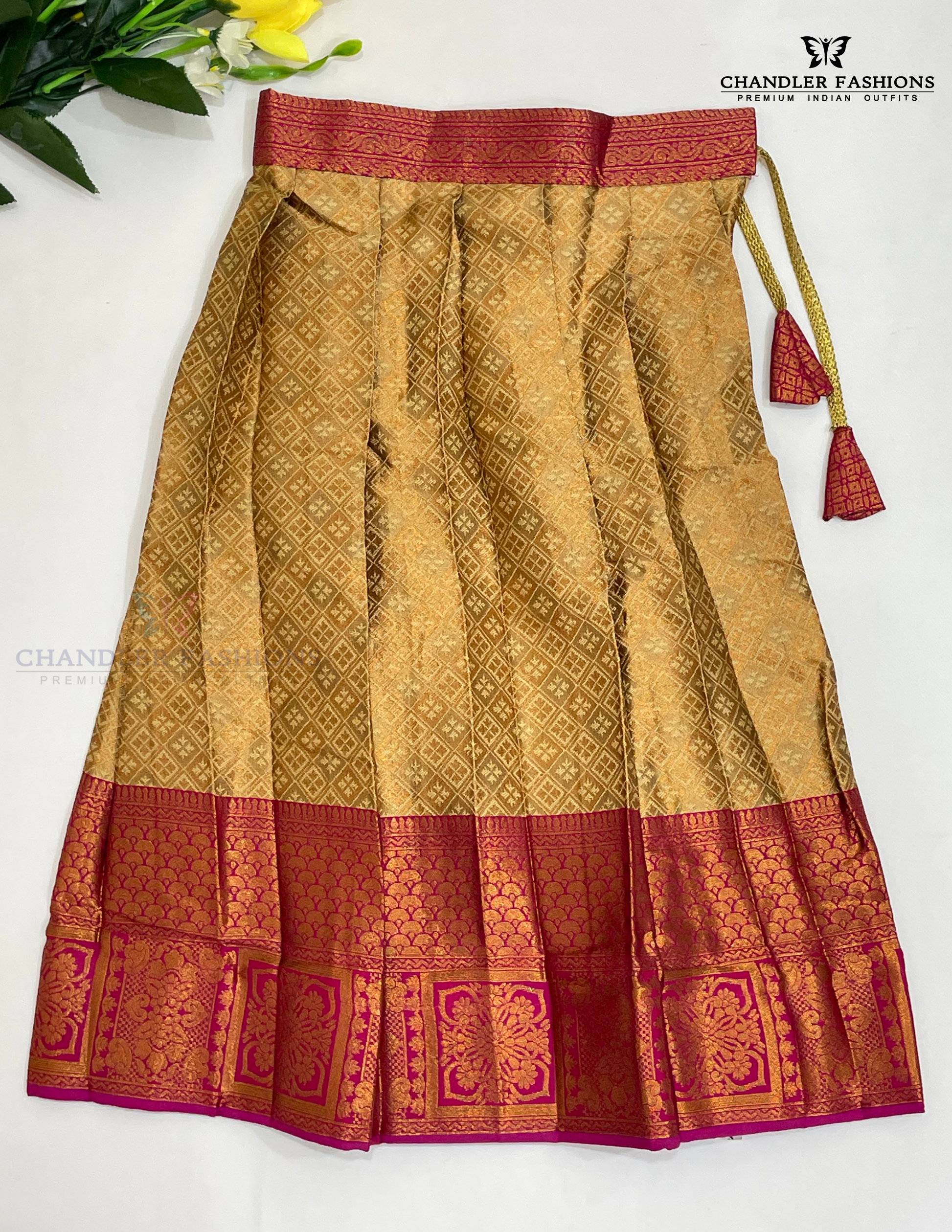 Pleasing Pink Color Art Silk Choli Sets In Tempe