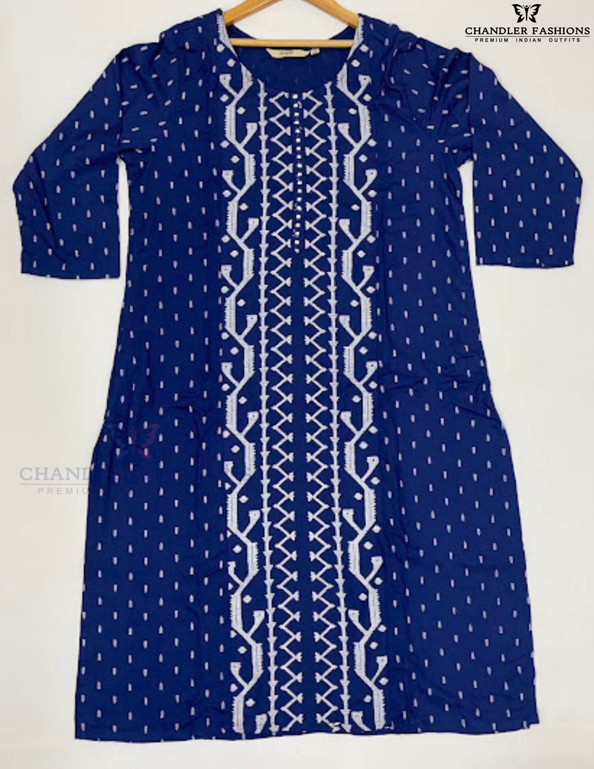 Beautiful Printed Work Kurti With Pocket In USA