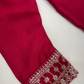 Stunning Red Color Georgette With Stone Work Kurti Suits For Kids Girls