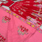 Attractive Red Color Cotton Lehenga Choli With Kalamkari Print Work In Yuma