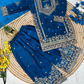 Silk Embroidery And Sequins Work Palazzo Suits In Mesa