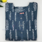 Gray Color Poly Cotton With Printed Work Kurti In USA