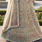Cream Color Sequins Work Lehenga In USA