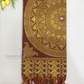 Alluring Maroon Color Silk Shawl With Golden Zari Work (Ponnadai) For Guest