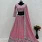 Pink Color Heavy Embroidered Sequins Work Lehenga Choli With Dupatta Near Me
