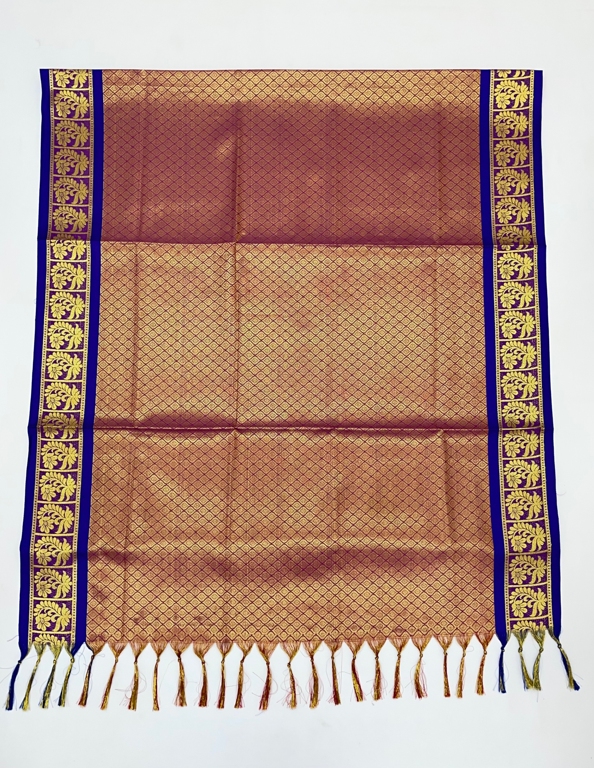 Alluring Purple Color Silk Shawl Ponnadai In USA