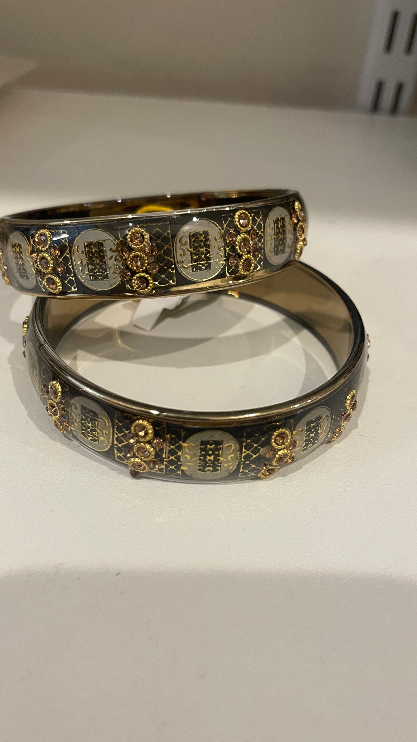 Stunning Olive Green Color Glass Bangles Set near me