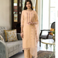 Gorgeous Orange Color Fancy Embroidery Work Kurti With Dupatta