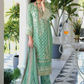 Attractive Green Color Soft Organza Embroidery Salwar Suits With Dupatta