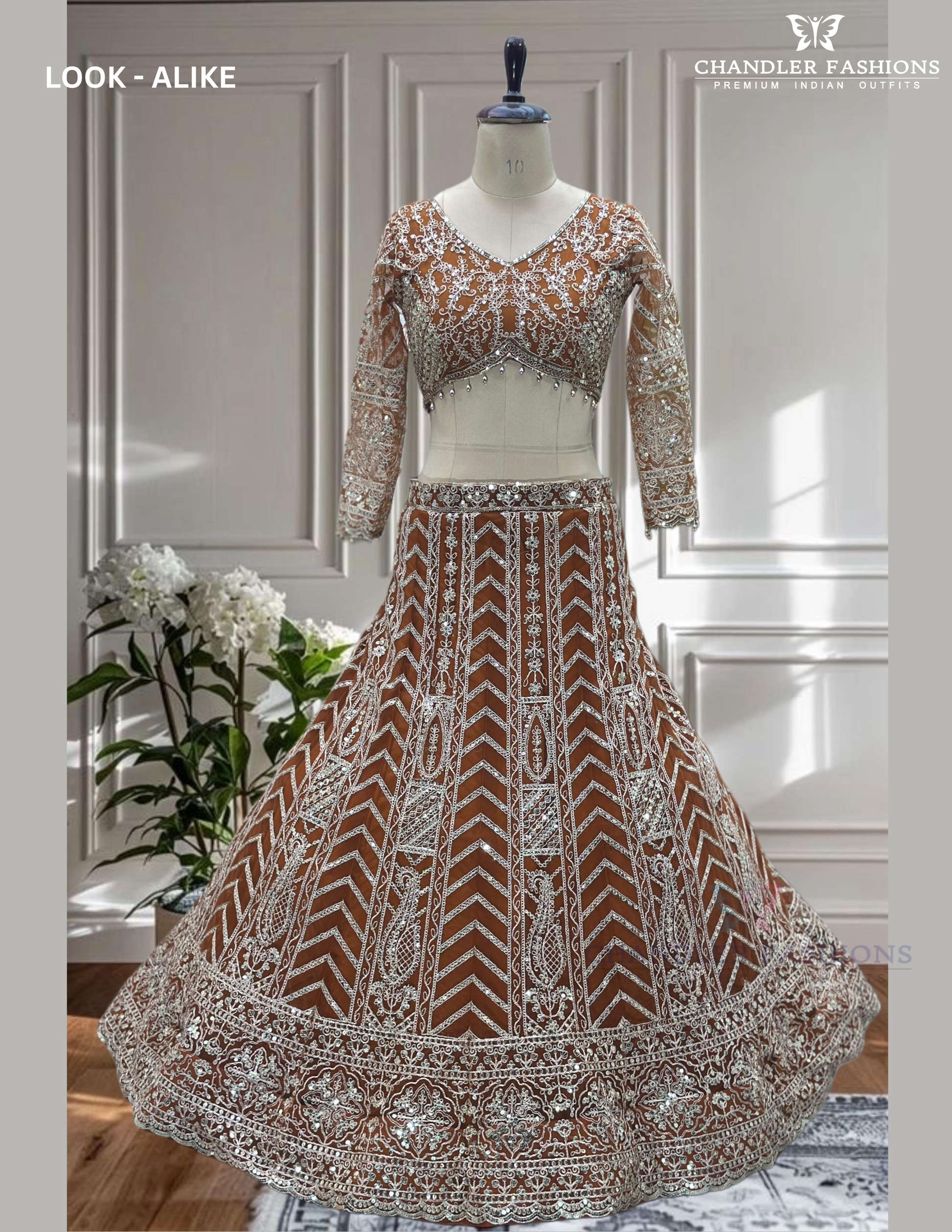 Wonderful Orange Color Lehenga Choli In Suncity