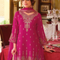 Pink Color Chinon Embroidery Work Kurti Palazzo Pant With Dupatta Near Me