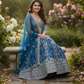 Attractive Blue Color Sequins With Embroidery Work Lehenga Choli For Women In USA
