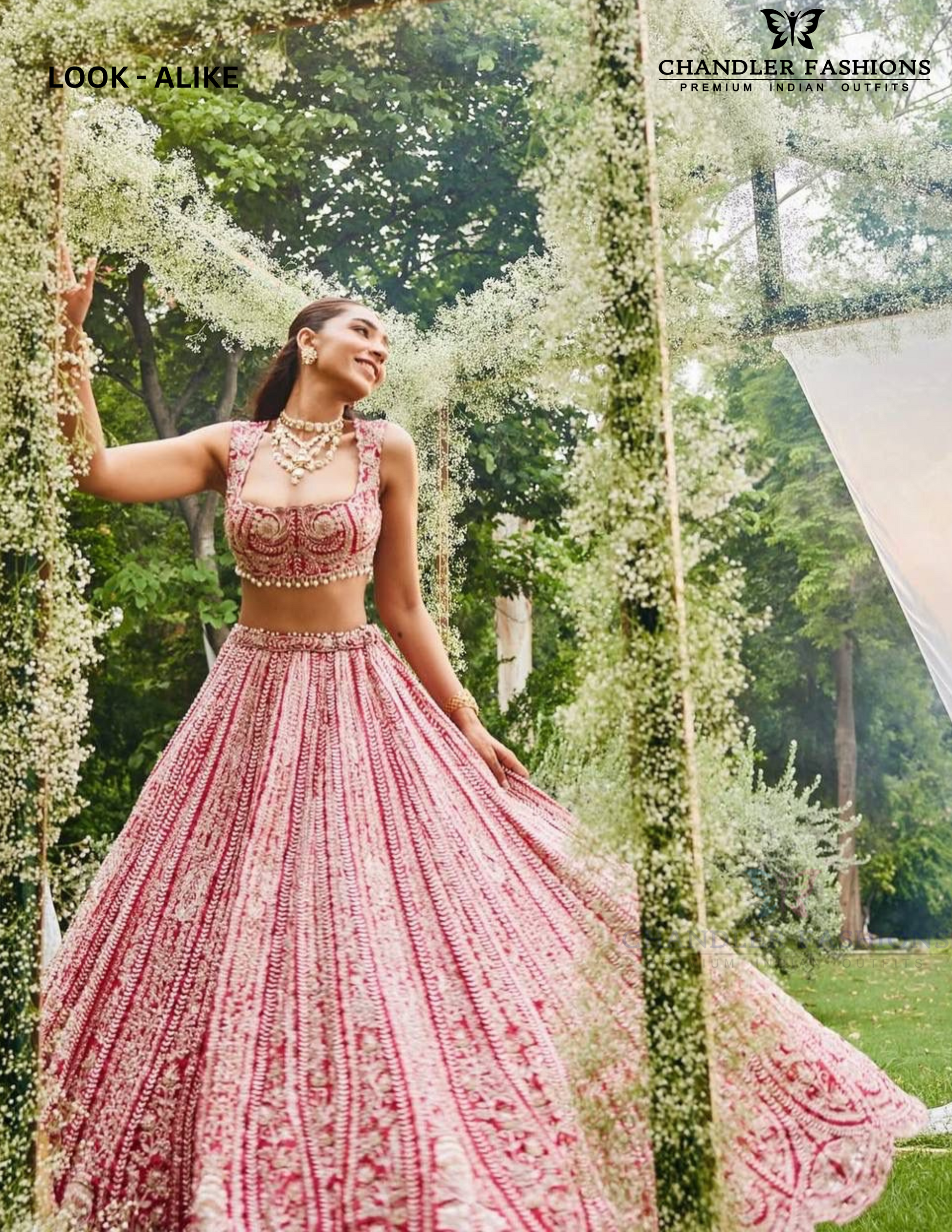 Wonderful Red Color Lehenga Choli In Suncity