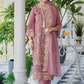 Beautiful Purple Colored Fully Stitched Salwar Suits With Dupatta For Women 