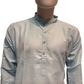 Delightful Light Blue Color Cotton Kurta With Pajama For Men