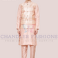 Elegance pink Color Embroidered Work Silk Kurta And Pajama With Jacket