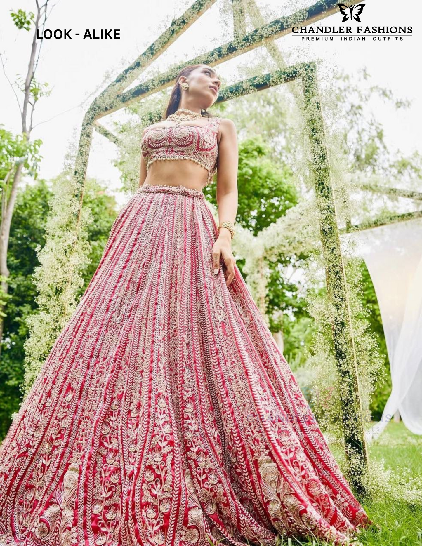 Wonderful Red Color Heavy Faux Georgette Sequins Work Lehenga Choli In Mesa