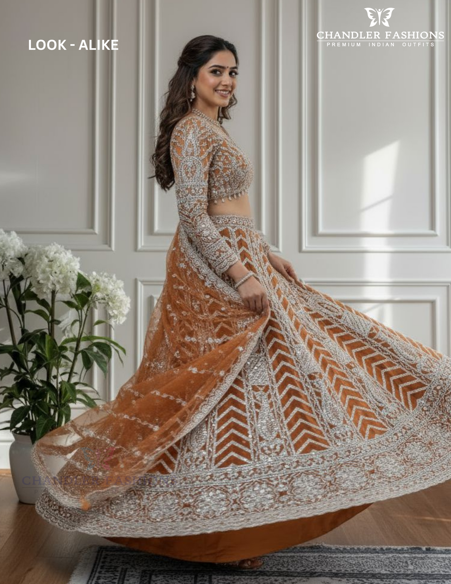 Wonderful Orange Color Sequins And Embroidery Work Lehenga Choli For Women Near Me