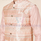  pink Color Embroidered Work Silk Kurta And Pajama With Jacket Near Me