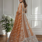 Wonderful Orange Color Sequins And Embroidery Work Lehenga Choli In Tempe