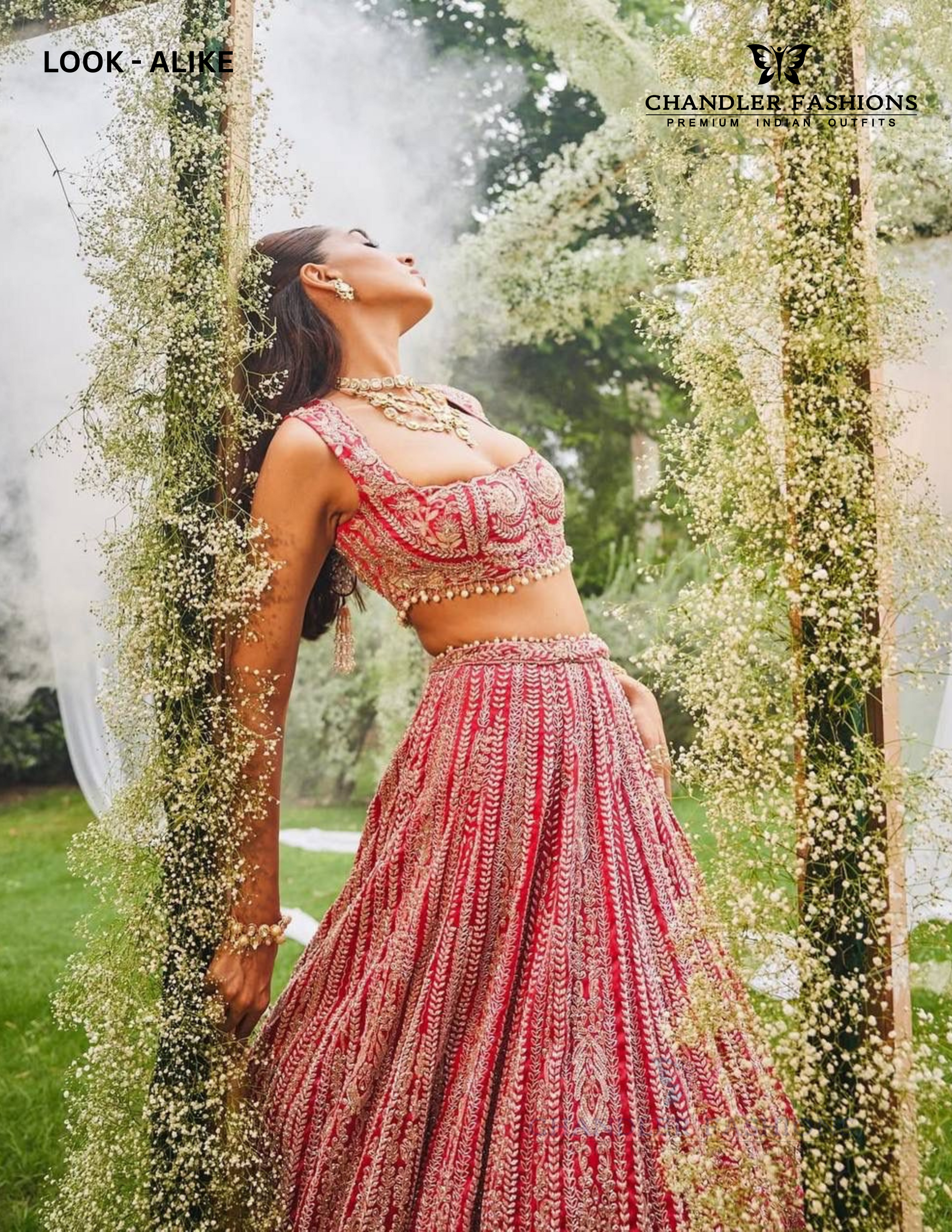 Wonderful Red Color Heavy Faux Georgette Sequins Work Lehenga Choli For Women In USA