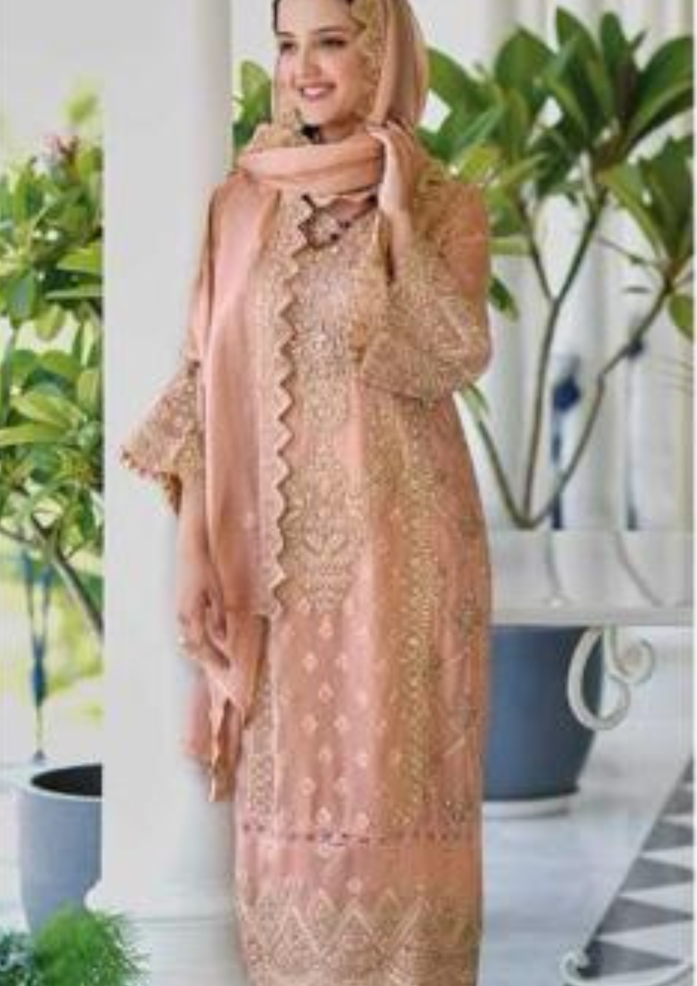 Pretty Peach Color Salwar Suits With Dupatta Near Me