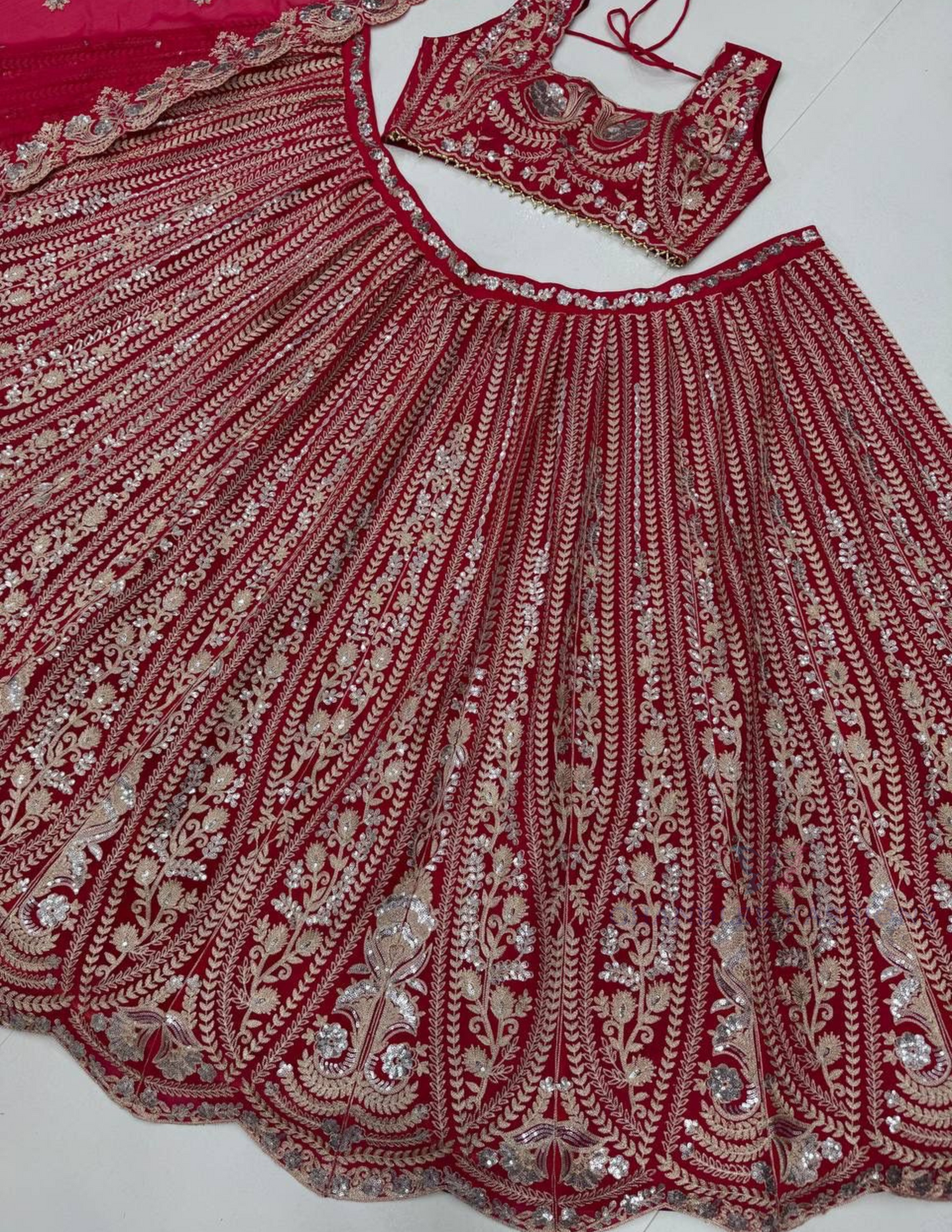Wonderful Red Color Lehenga Choli In Peoria