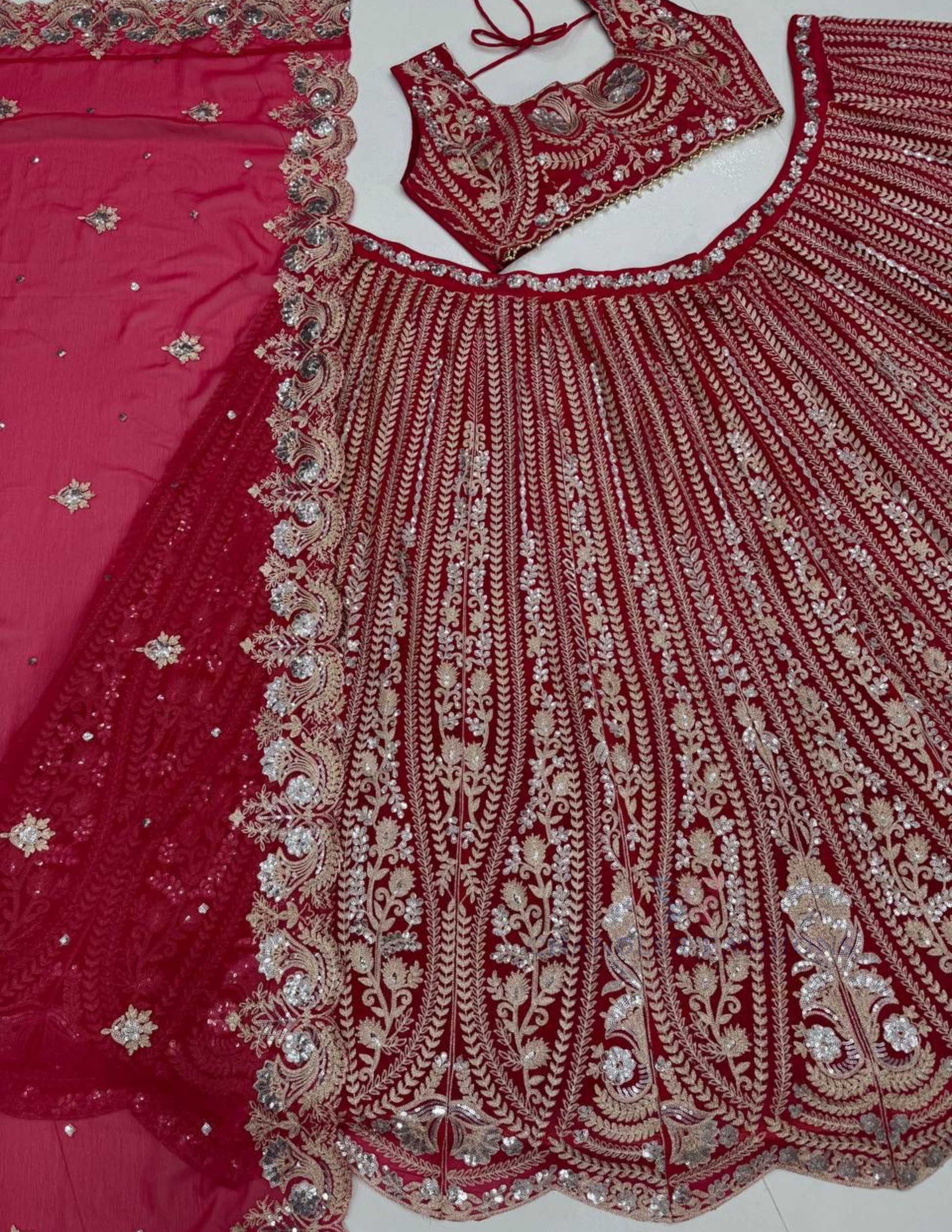 Wonderful Red Color Lehenga Choli In Tucson