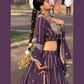 Beautiful Purple Color Embroidery And Sequins Work Lehenga Choli For Women In Yuma