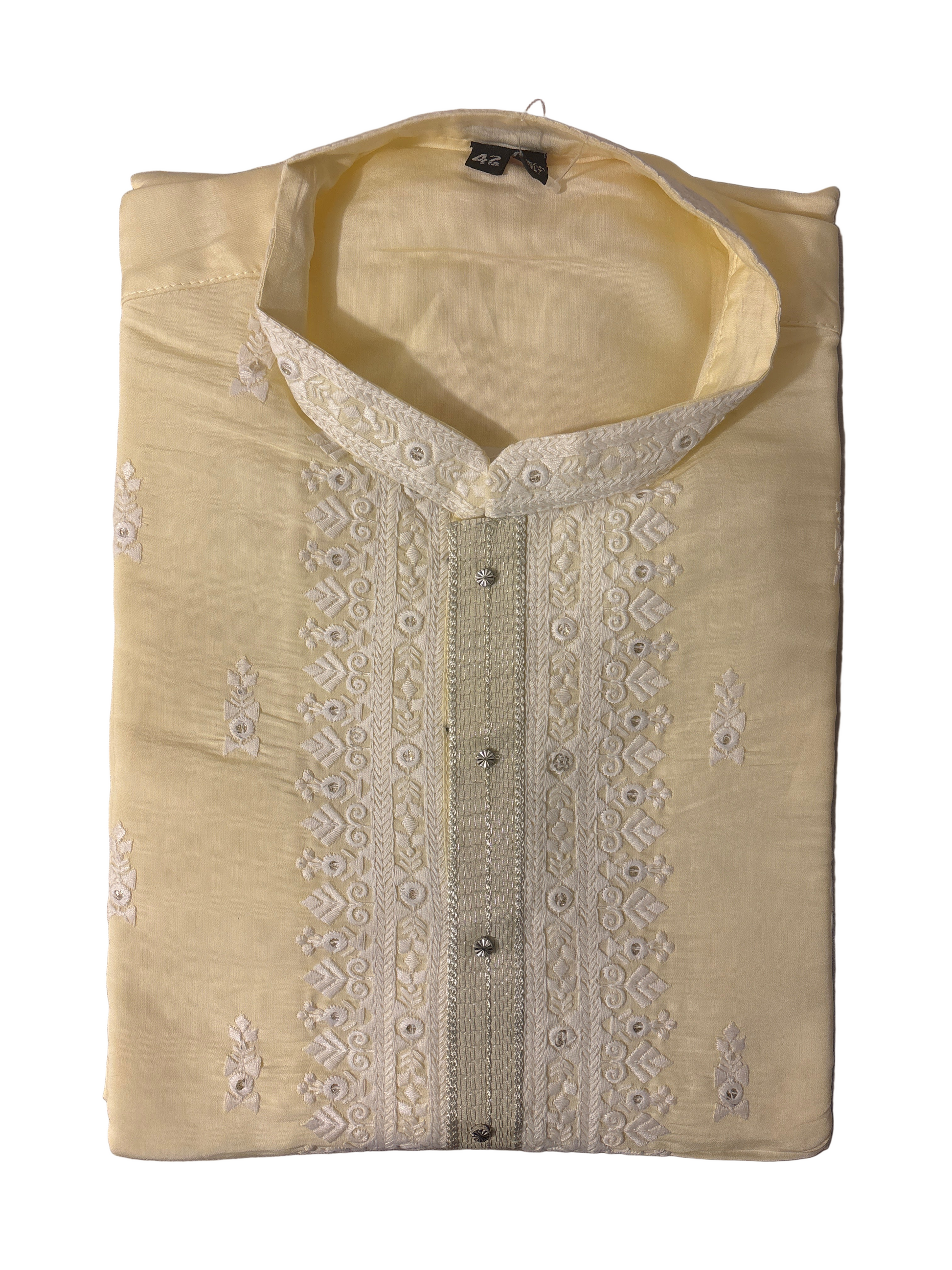 Elegant Yellow Color Soft Silk With Embroidery Work Kurta Suits In USA