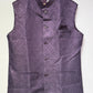 Purple Color Silk With Self Design Men's Jacket In Chandler
