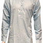 Delightful Light Blue Color Cotton Kurta With Pajama For Men