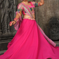 Alluring Pink Color Traditional Lehenga Choli Set With Dupatta For Women