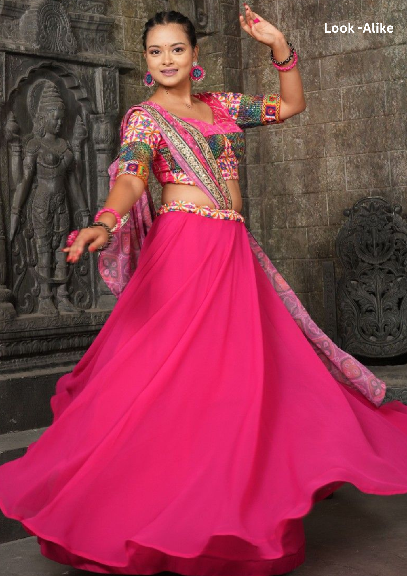 Alluring Pink Color Traditional Lehenga Choli Set With Dupatta For Women