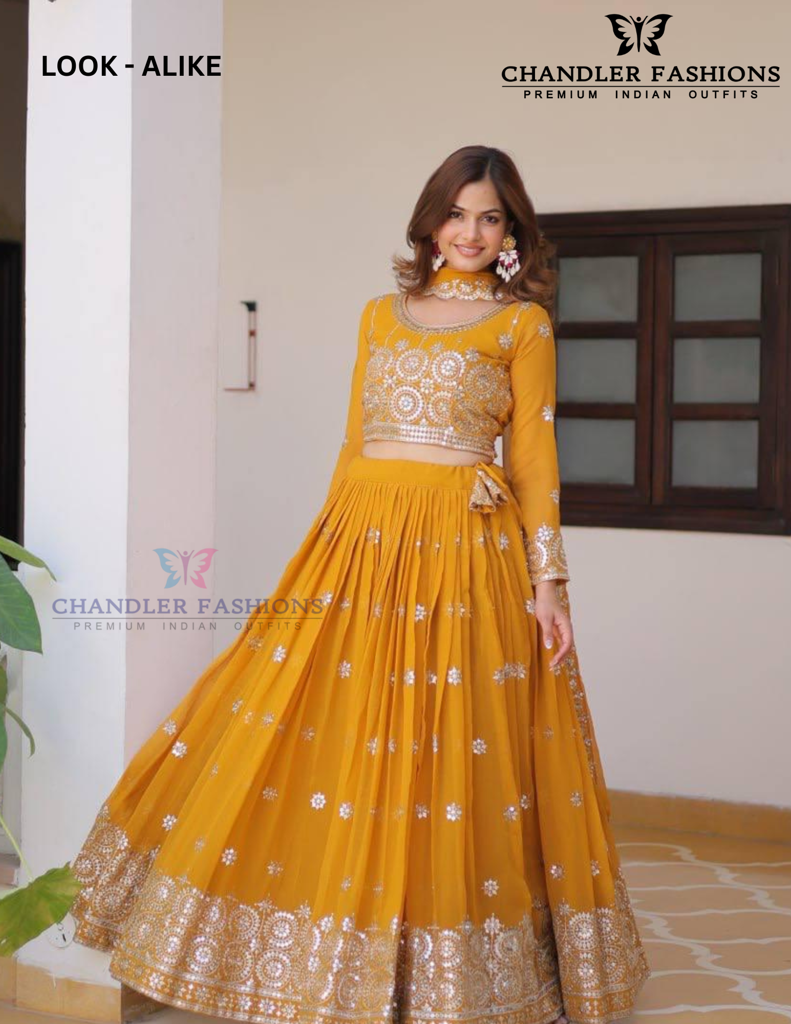 Yellow Color Georgette Embroidery With Sequins Lehenga Choli Near Me