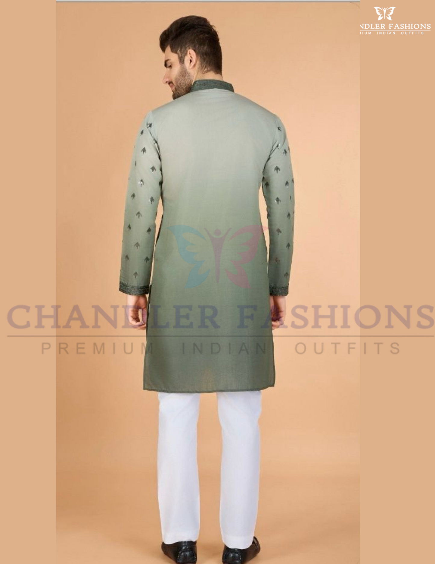 Kurta Thread Work With Pajama Cotton Set For Men in Chandler