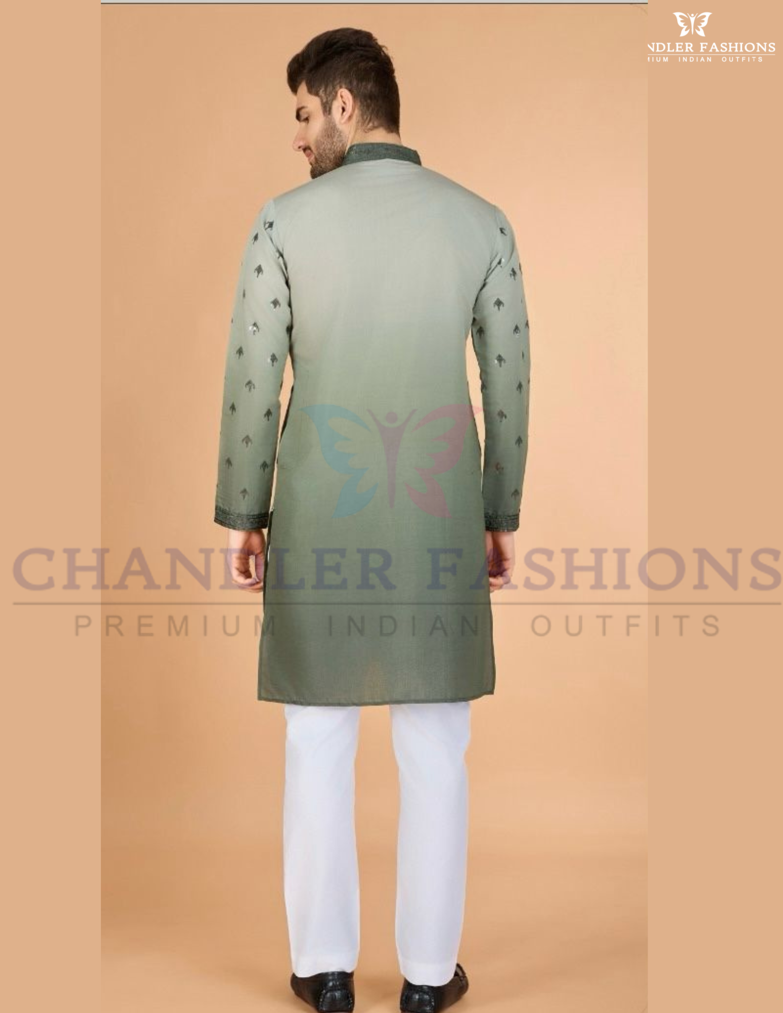 Kurta Thread Work With Pajama Cotton Set For Men in Chandler