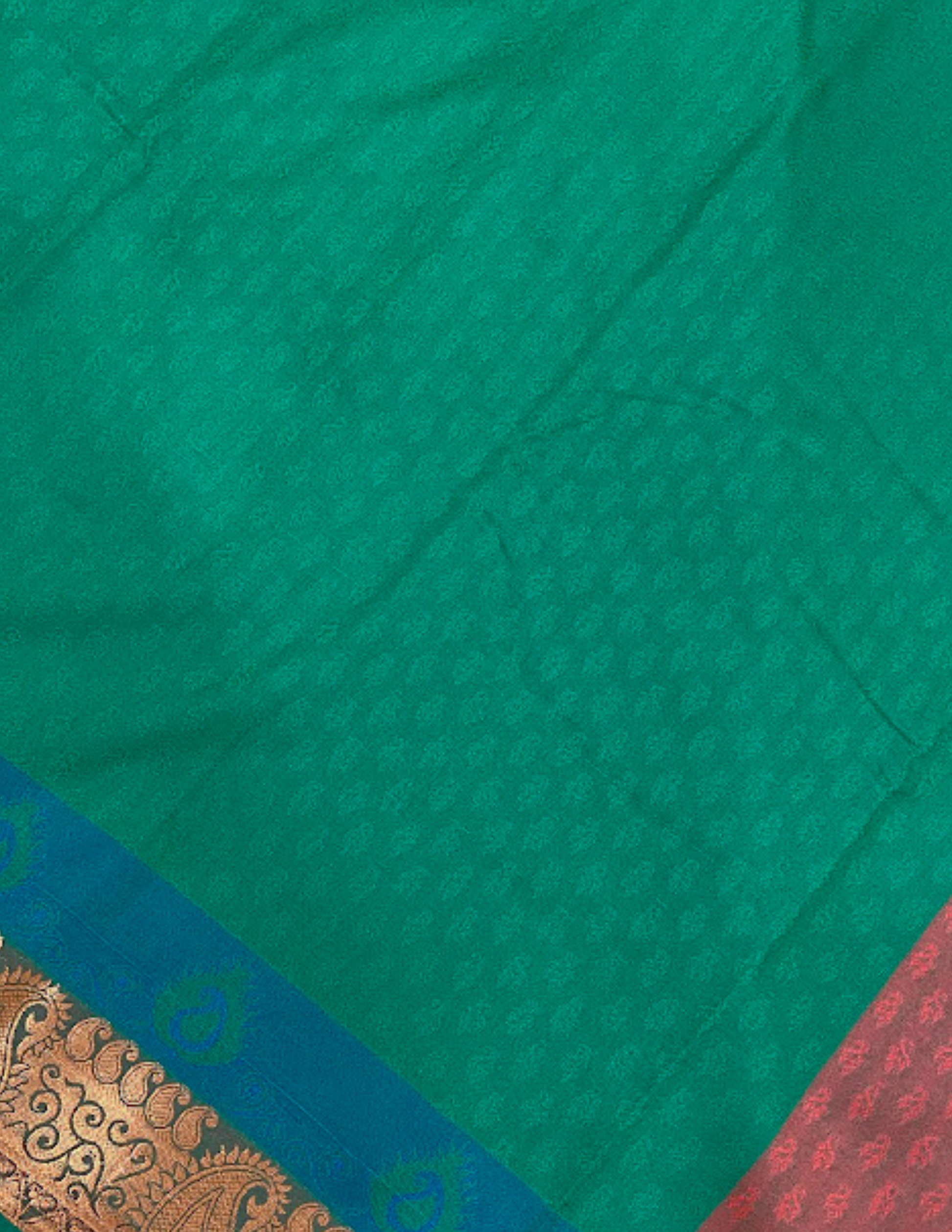 Green Color Pure Kanchi Silk Zari Border Work Saree In Phoenix