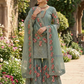 Green Color Silk Work Sharara Suits In USA